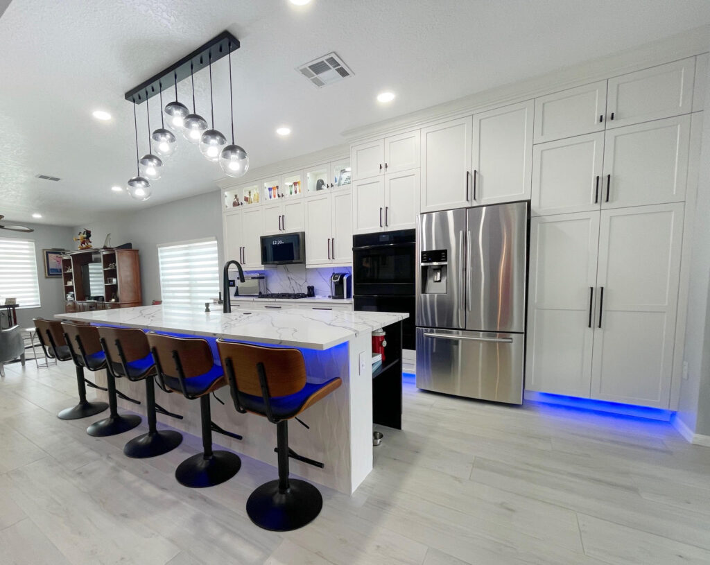 Completed kitchen renovation by Dreamwerx Kitchen & Bath