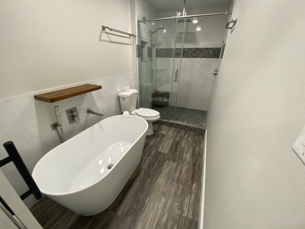 Pre-demolition image of a client bath